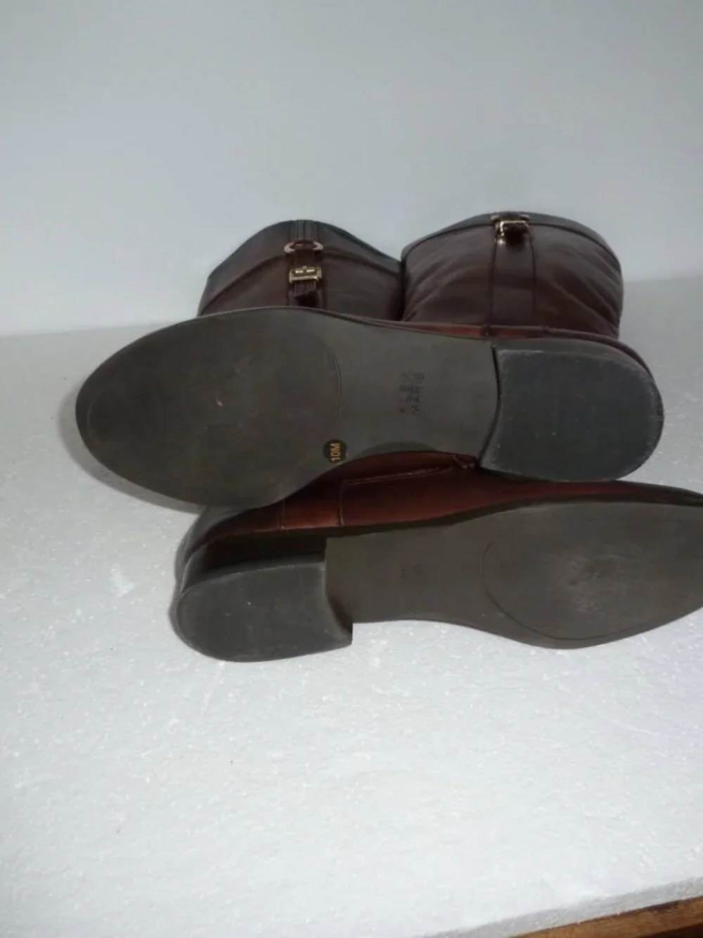 Alex Marie Brown Leather Boots - Women SZ 10 M